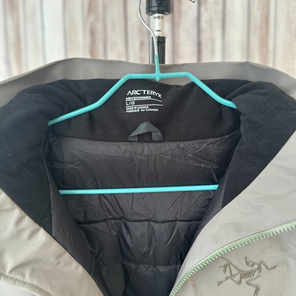 Men's Goose Down Arcteryx Logo Waterproof Warm Hooded Ski Puffer Jacket - Picture 5 of 9